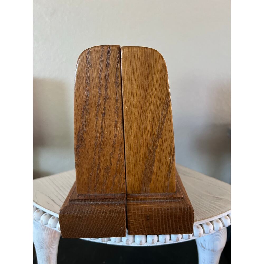 Vintage Stickley Book Blocks Mission Oak Bookends Pair